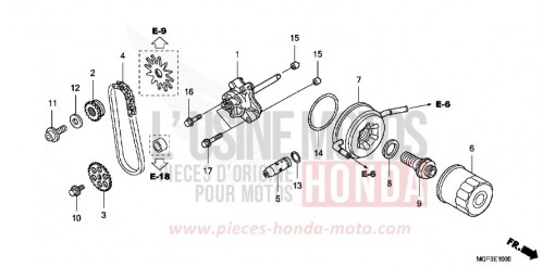 POMPE A HUILE FJS600AB de 2011